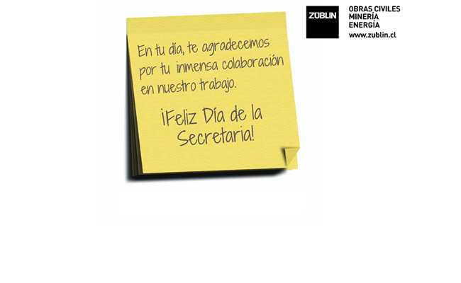 ¡Feliz día de la Secretaria!