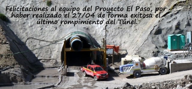 Entrega Túnel Inferior – Proyecto El Paso