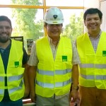 Claudio Martin, Jefe de TI, Rafael Palacios, Jefe de Control de Costos; Cristian Riveros, Gerente de Administración Unidades Minería y Obras Civiles,