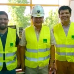 Claudio Martin, Jefe de TI; Rafael Palacios, Jefe de Control de Costos y Cristian Riveros Gerente de Administración Unidades Minería y Obtas Civiles